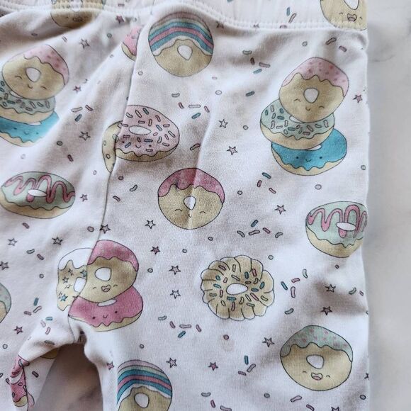 Noomie 2t 100% pima cotton Peru happy donut pajama set 2 piece hand printed - Picture 9 of 9